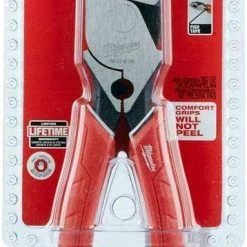 Tools Milwaukee 48-22-6100 9 Inch Leverage Lineman Pliers W/ Crimper And Pipe Reaming Head Design
