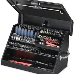 Montezuma – SM200B – 22.5-Inch Portable TRIANGLE Toolbox – Heavy-Duty Steel