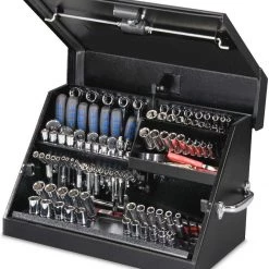 Montezuma – SM200B – 22.5-Inch Portable TRIANGLE Toolbox – Heavy-Duty Steel