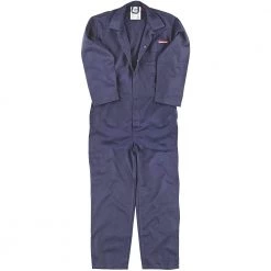 DICKIES FR24/7 FLAME RETARDANT COVERALL NAVY LARGE 46" CHEST 31" L