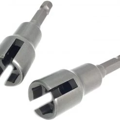 PANOVOS (2pc) Power Wing Nut Driver Set,Slot Wing Nuts Drill Bit Socket Wrenches Tools Set