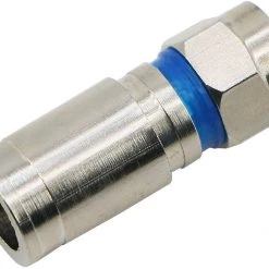 Pasow Compression RG6 F Connector Coax Coaxial Adapter Plug For Satellite & Cable TV (25 Pack)