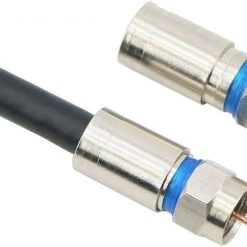 Pasow Compression RG6 F Connector Coax Coaxial Adapter Plug For Satellite & Cable TV (25 Pack)