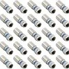 Pasow Compression RG6 F Connector Coax Coaxial Adapter Plug For Satellite & Cable TV (25 Pack)