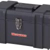 WESTWARD Tools Plastic Portable Tool Box, 9" H X 17" W X 9-1/2 D, 1415 Cu. In, Black