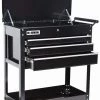 Roller Cart Tool Cabinet Storage Chest Box Glossy Black 4 Drawer 580 Lb. Capacity By US General