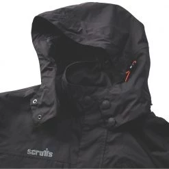 SCRUFFS PRO WATERPROOF JACKET BLACK LARGE
