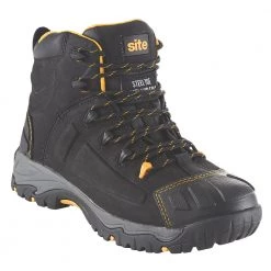 SITE FORTRESS SAFETY BOOTS BLACK SIZE 9