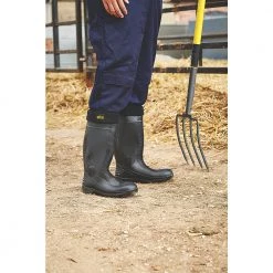 SITE TRENCH SAFETY WELLINGTONS BLACK SIZE 9