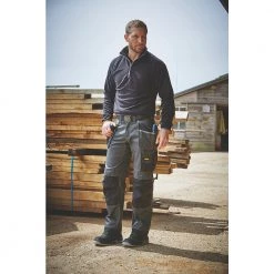 Safety & Work Wear SNICKERS DURATWILL 3212 HOLSTER POCKET TROUSERS GREY / BLACK 33