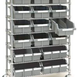 Tools Seville Classics SHE16510BX Commercial 7-Tier NSF 16 Bin Rack Shelving