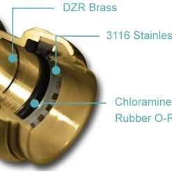 Heating & Plumbing SharkBite U3008FLEX18LFA Flexible Water Hose 1/2 Inch X 1/2 Inch Push-to-Connect Braided Stainless Steel Water Connector