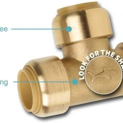 Heating & Plumbing SharkBite U3008FLEX18LFA Flexible Water Hose 1/2 Inch X 1/2 Inch Push-to-Connect Braided Stainless Steel Water Connector