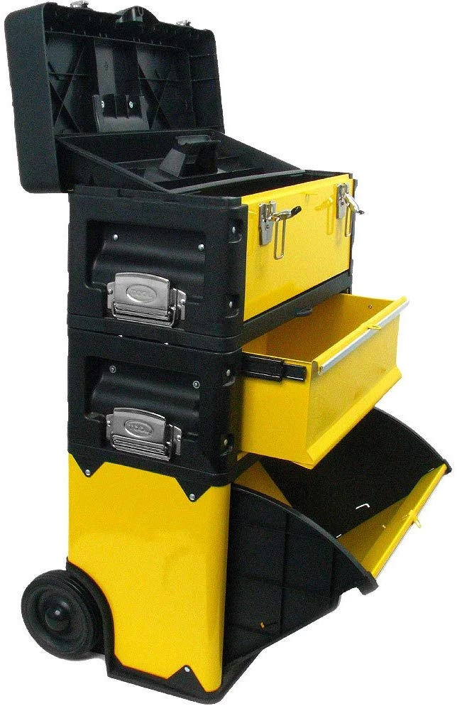 Tools Stalwart Oversized Portable Tool Chest, Three Tool Boxes In One