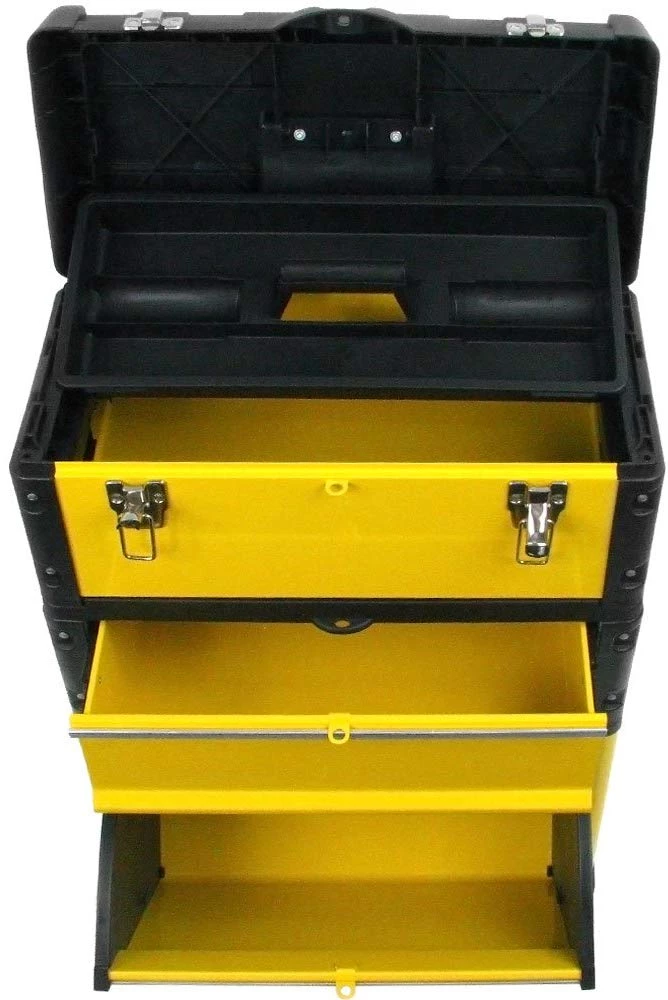 Tools Stalwart Oversized Portable Tool Chest, Three Tool Boxes In One