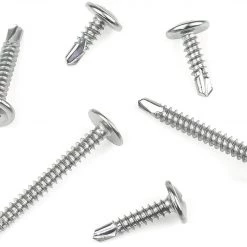 Sutemribor 270 Pieces 410 Stainless Steel Self Drilling Screws Set (#8 Wafer Head) Screws, Nails & Fixing