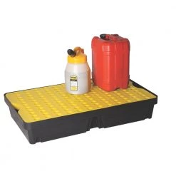 Safety & Work Wear LUBETECH 60LTR POLYETHYLENE SPILL TRAY & GRATE 1000 X 600 X 175MM