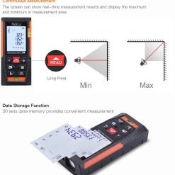 Tacklife HD60 Classic Laser Measure 196Ft M/In/Ft Mute Laser Distance