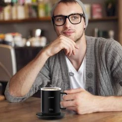 Pete's Tools & Home Improvement The Smartshow Smart Temperature Control Ceramic Mug,Warmer For Home/Office/Coffee/Tea/Milk/Juice