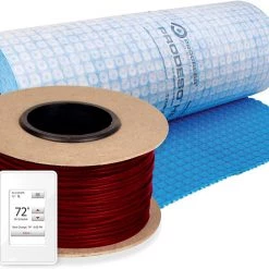WarmlyYours TCT240-KIT-OT-MEM-355 TempZone Electric Cable Prodeso Floor Heating Kit Central Heating