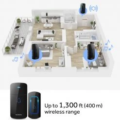 Electrical & Lighting Wireless Doorbell Kit, NOVETE Door Bell Operating At Over 1300 Feet, Waterproof Door Chime Kit