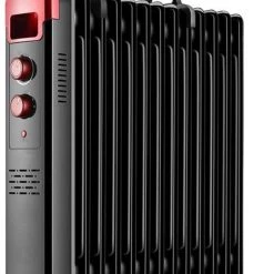 YLOVOW Heater Mini Oil Filled Radiator 2000w 11fin Small Plug In Portable Electric Heater