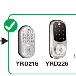 Yale Security Yale Assure Lock Push Button Keypad With Z-Wave, Satin Nickel Electrical & Lighting