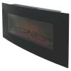 BLYSS DOVHY BLACK REMOTE CONTROL WALL-MOUNTED ELECTRIC FIRE Heating & Plumbing